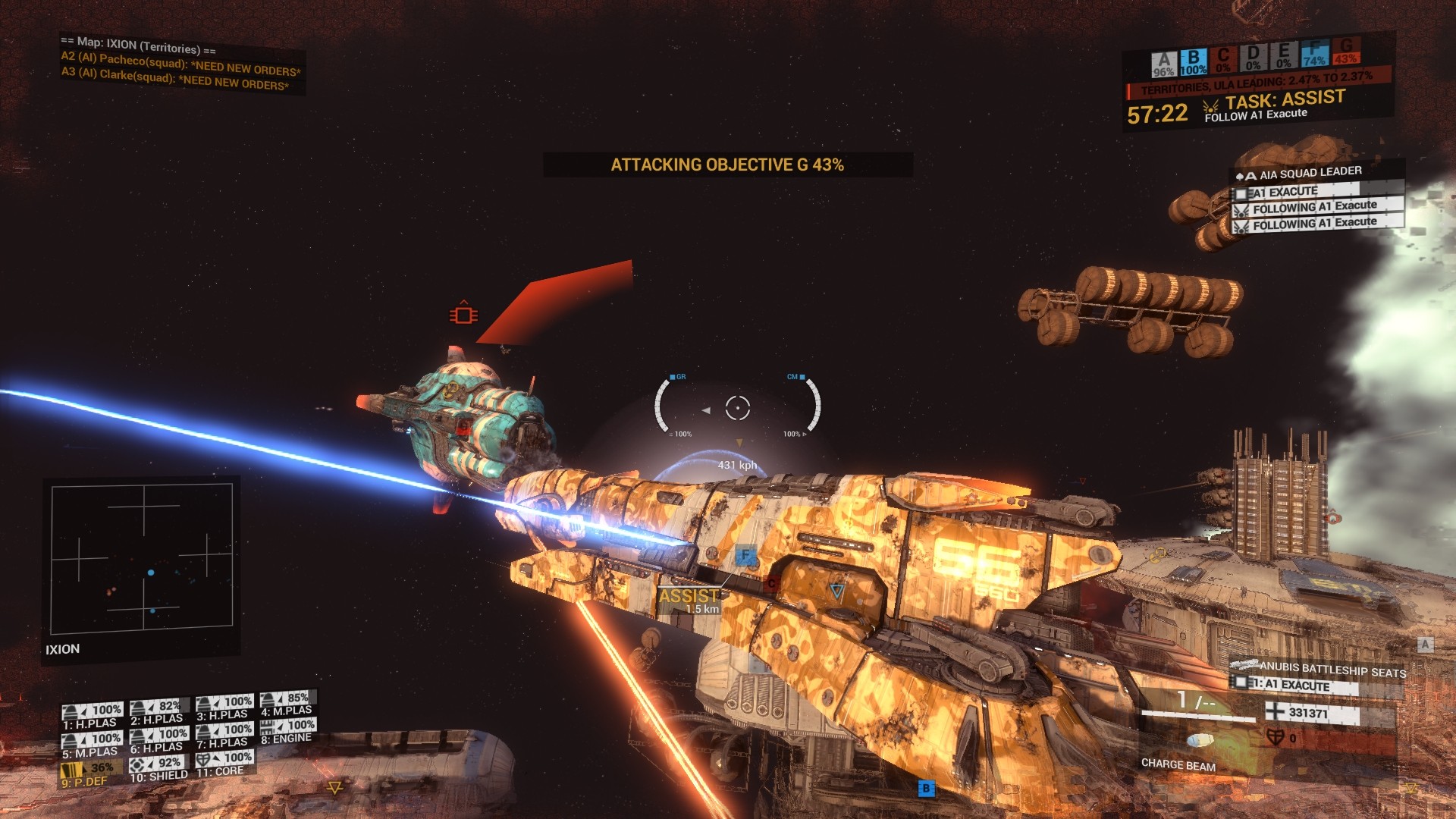 Angels Fall First gameplay screenshot 3 showing sci-fi combined-arms combat